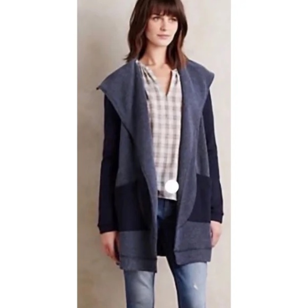 Anthropologie Saturday Sunday Ansley Chunky Open Front Cardigan Medium Jacket